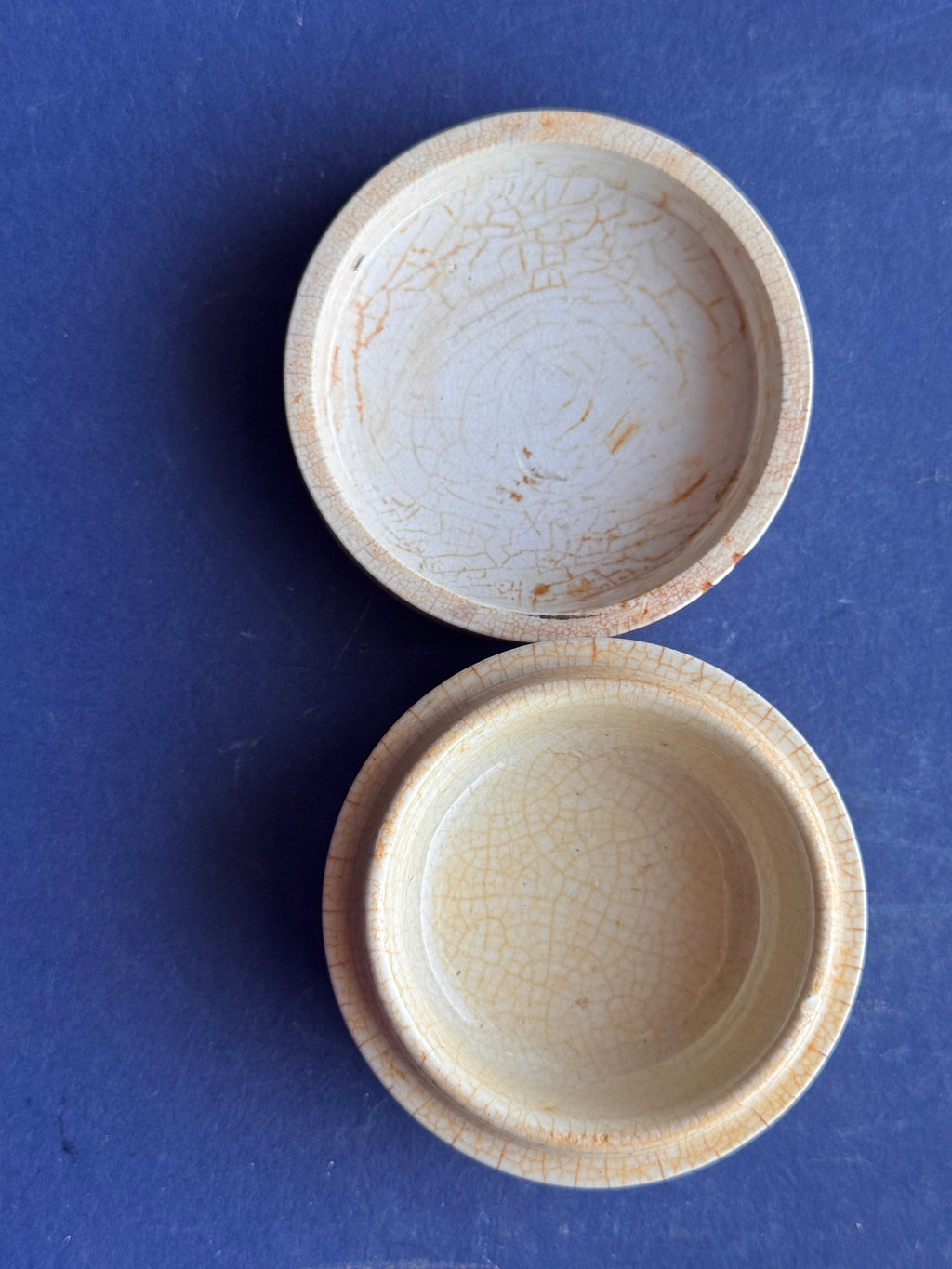 Antique Victorian Cherry Tooth Paste Ceramic Pot Lid & Base S Maw Son Thompson London